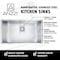 Anzzi Vanguard Undermount 30" Kitchen Sink in Brushed Satin K-AZ3018-1AS - alternate 3